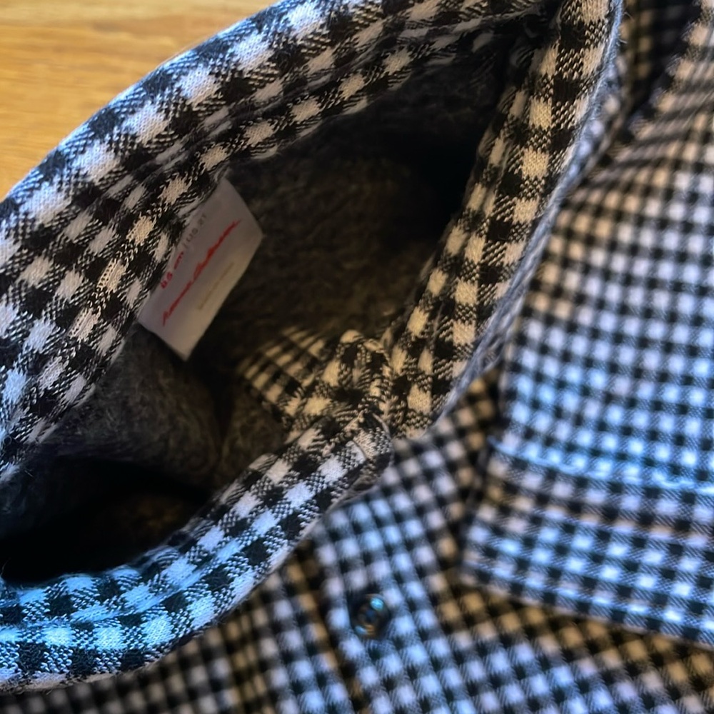 Hanna Andersson - Black and White Checkered Button-Down Shirt with collar - Picture 10 of 10